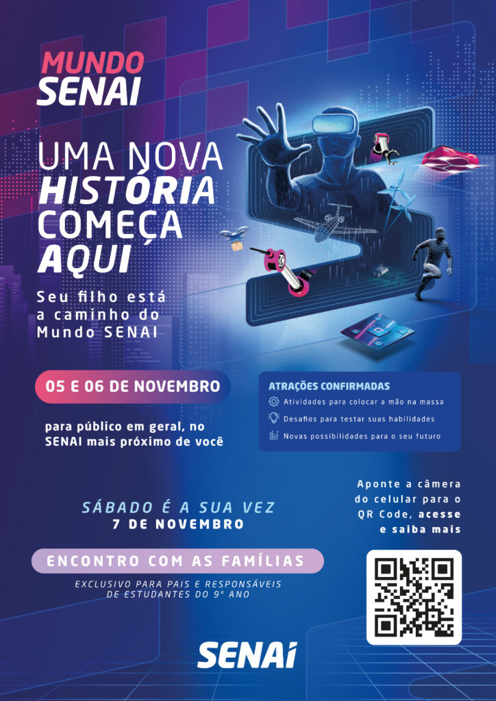 Mundo SENAI trará programação especial em novembro